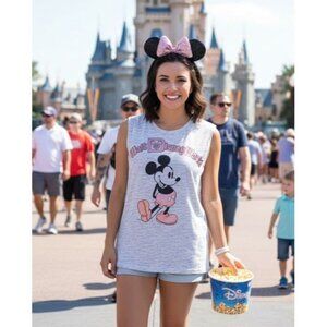 Women's - Walt Disney World Gray Mickey Mouse Tank, Size Medium